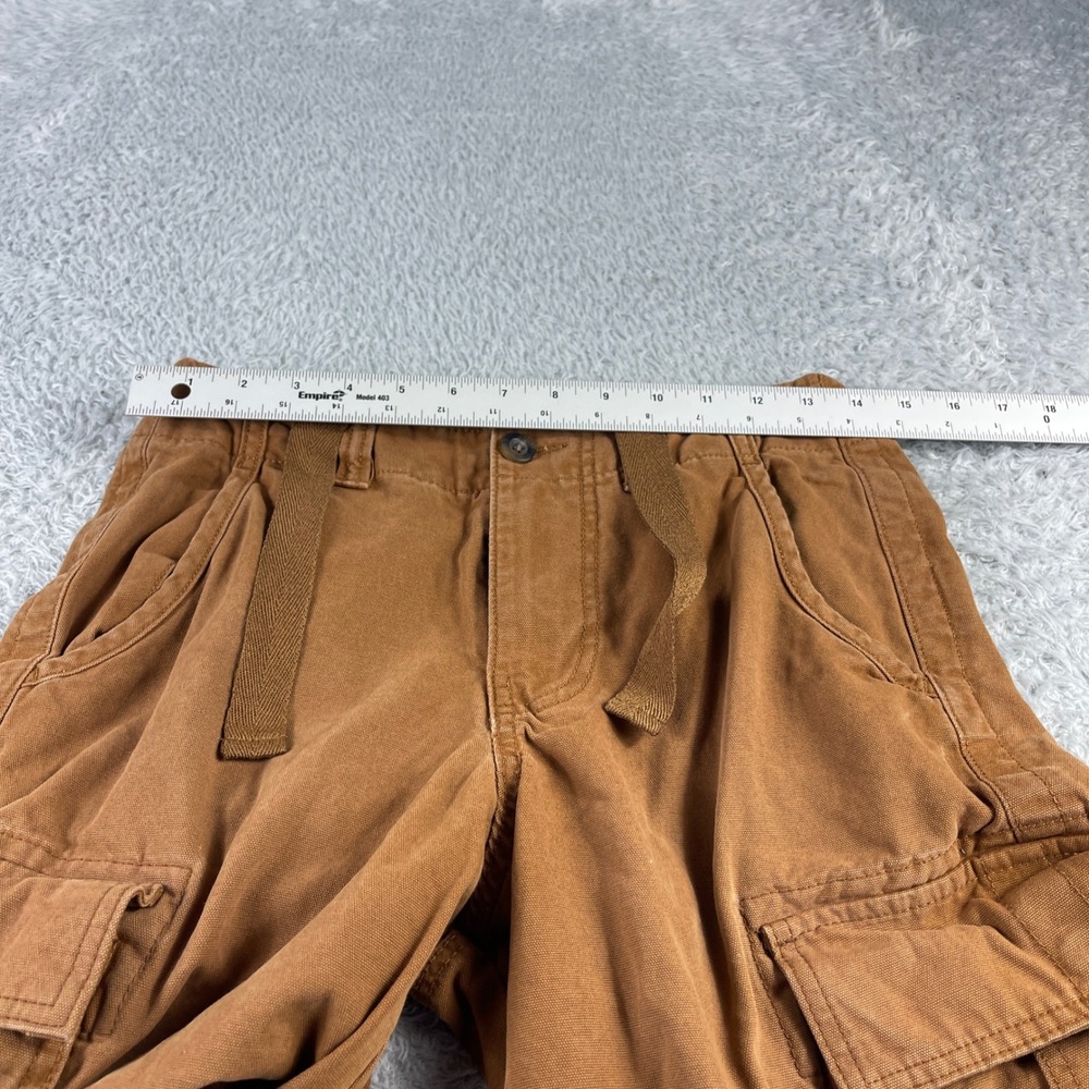 No Boundaries Brown Cargo Pants Wide Leg Utility Trousers Size 28 Streetwear - Picture 3 of 10